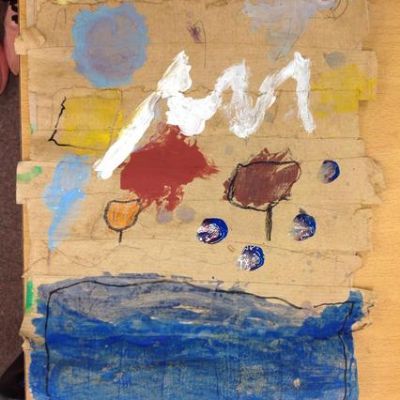 We made our own scrolls and papyrus style paper